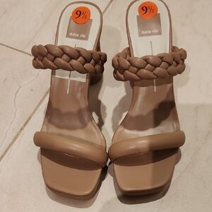 Dolce Vita Women's Brown Braided Heels